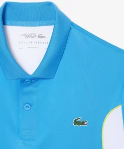 Lacoste Tennis>Colour-Block-Poloshirt Sport X Novak Djokovic Blau / Weis 26F