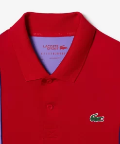 Lacoste Tennis>Colour-Block-Poloshirt Sport X Novak Djokovic Rot / Lila Y01