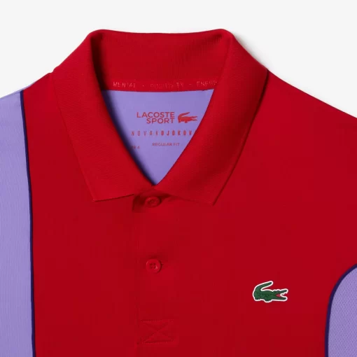 Lacoste Tennis>Colour-Block-Poloshirt Sport X Novak Djokovic Rot / Lila Y01