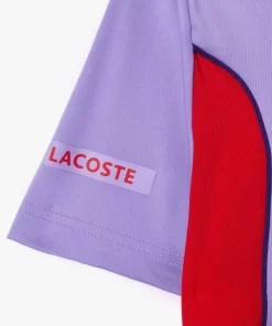 Lacoste Tennis>Colour-Block-Poloshirt Sport X Novak Djokovic Rot / Lila Y01