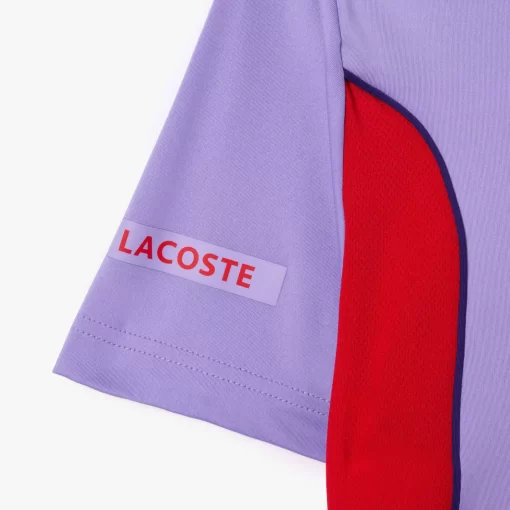 Lacoste Tennis>Colour-Block-Poloshirt Sport X Novak Djokovic Rot / Lila Y01