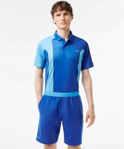 Lacoste Tennis>Colour-Block-Shorts Sport X Novak Djokovic Blau / Gelb Gsk