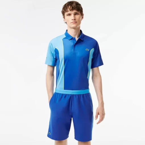 Lacoste Tennis>Colour-Block-Shorts Sport X Novak Djokovic Blau / Gelb Gsk