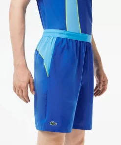 Lacoste Tennis>Colour-Block-Shorts Sport X Novak Djokovic Blau / Gelb Gsk