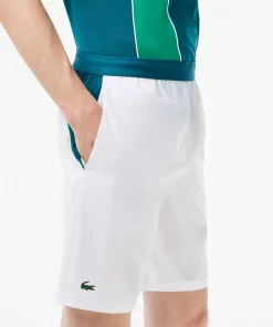 Lacoste Tennis>Colour-Block-Shorts Sport X Novak Djokovic Weis / Grun Xgb