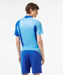 Lacoste Tennis>Colour-Block-Shorts Sport X Novak Djokovic Blau / Gelb Gsk