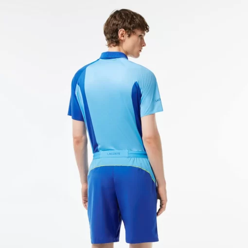 Lacoste Tennis>Colour-Block-Shorts Sport X Novak Djokovic Blau / Gelb Gsk