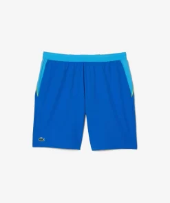 Lacoste Tennis>Colour-Block-Shorts Sport X Novak Djokovic Blau / Gelb Gsk