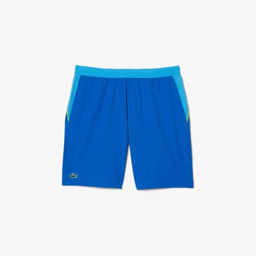 Lacoste Tennis>Colour-Block-Shorts Sport X Novak Djokovic Blau / Gelb Gsk