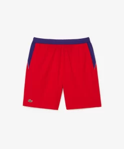 Lacoste Tennis>Colour-Block-Shorts Sport X Novak Djokovic Rot / Lila Xsj