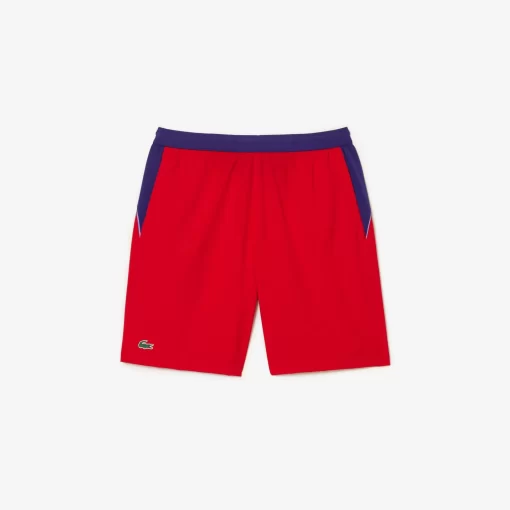 Lacoste Tennis>Colour-Block-Shorts Sport X Novak Djokovic Rot / Lila Xsj