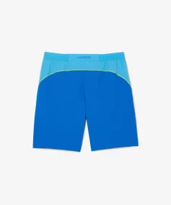 Lacoste Tennis>Colour-Block-Shorts Sport X Novak Djokovic Blau / Gelb Gsk