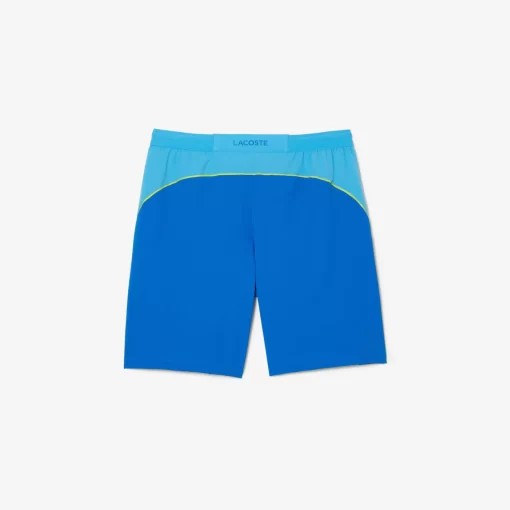 Lacoste Tennis>Colour-Block-Shorts Sport X Novak Djokovic Blau / Gelb Gsk