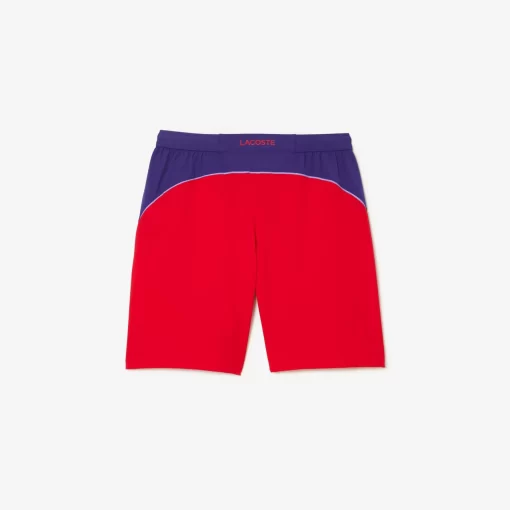 Lacoste Tennis>Colour-Block-Shorts Sport X Novak Djokovic Rot / Lila Xsj