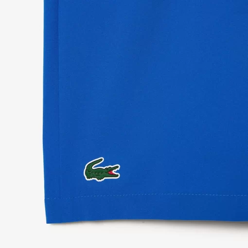 Lacoste Tennis>Colour-Block-Shorts Sport X Novak Djokovic Blau / Gelb Gsk