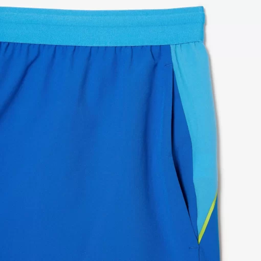 Lacoste Tennis>Colour-Block-Shorts Sport X Novak Djokovic Blau / Gelb Gsk