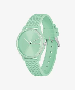 Lacoste Uhren>Crocodelle Dreizeigeruhr Aus Turkisfarbenem Silikon Blau 000