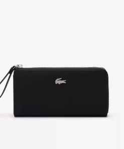 Lacoste Geldbörsen & Kleinlederwaren>Daily Lifestyle Brieftasche Aus Beschichtetem Canvas Black 000