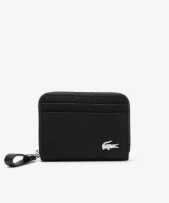 Lacoste Geldbörsen & Kleinlederwaren>Daily Lifestyle Munzborse Aus Beschichtetem Canvas Black 000