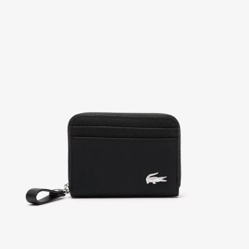 Lacoste Geldbörsen & Kleinlederwaren>Daily Lifestyle Munzborse Aus Beschichtetem Canvas Black 000