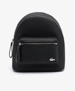 Lacoste Rucksäcke>Daily Lifestyle Rucksack Aus Beschichtetem Canvas Black 000