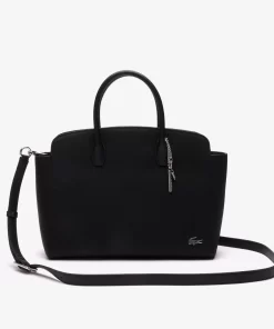 Lacoste Taschen>Daily Lifestyle Tasche Aus Beschichtetem Canvas Black 000