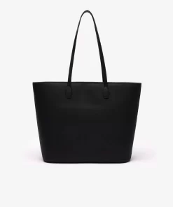 Lacoste Taschen>Daily Lifestyle Tote Bag Aus Beschichtetem Canvas Black 000