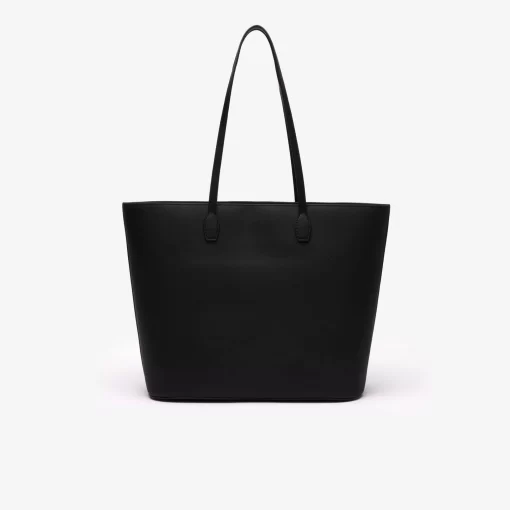 Lacoste Taschen>Daily Lifestyle Tote Bag Aus Beschichtetem Canvas Black 000