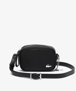 Lacoste Crossbody Taschen>Daily Lifestyle Umhangetasche Aus Beschichtetem Canvas Black 000