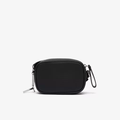 Lacoste Crossbody Taschen>Daily Lifestyle Umhangetasche Aus Beschichtetem Canvas Black 000