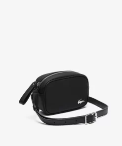 Lacoste Crossbody Taschen>Daily Lifestyle Umhangetasche Aus Beschichtetem Canvas Black 000