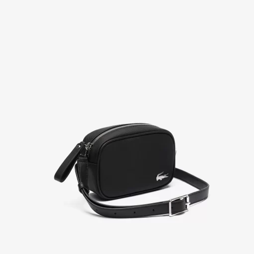 Lacoste Crossbody Taschen>Daily Lifestyle Umhangetasche Aus Beschichtetem Canvas Black 000