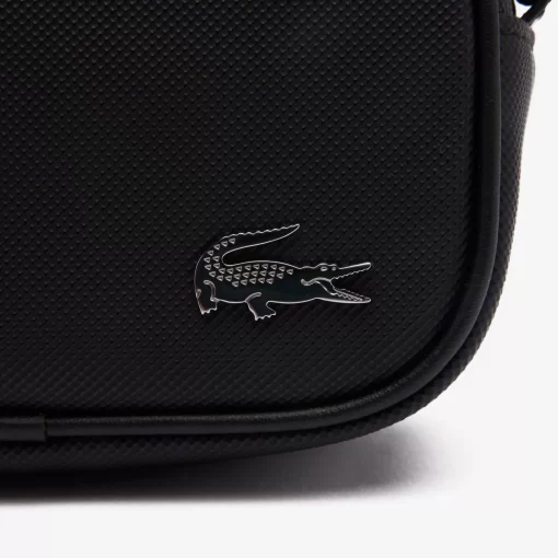 Lacoste Crossbody Taschen>Daily Lifestyle Umhangetasche Aus Beschichtetem Canvas Black 000