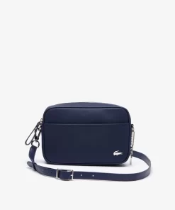 Lacoste Crossbody Taschen>Daily Lifestyle Umhangetasche Mittelgros Aus Beschichtetem Canvas Peacoat 021