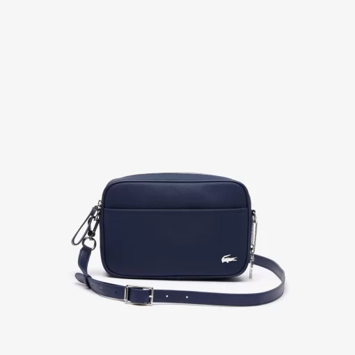 Lacoste Crossbody Taschen>Daily Lifestyle Umhangetasche Mittelgros Aus Beschichtetem Canvas Peacoat 021