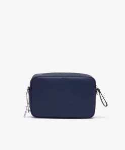 Lacoste Crossbody Taschen>Daily Lifestyle Umhangetasche Mittelgros Aus Beschichtetem Canvas Peacoat 021