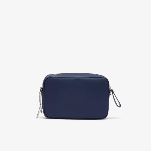 Lacoste Crossbody Taschen>Daily Lifestyle Umhangetasche Mittelgros Aus Beschichtetem Canvas Peacoat 021