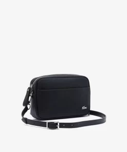 Lacoste Crossbody Taschen>Daily Lifestyle Umhangetasche Mittelgros Aus Beschichtetem Canvas Black 000