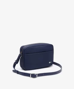 Lacoste Crossbody Taschen>Daily Lifestyle Umhangetasche Mittelgros Aus Beschichtetem Canvas Peacoat 021