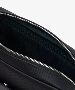 Lacoste Crossbody Taschen>Daily Lifestyle Umhangetasche Mittelgros Aus Beschichtetem Canvas Black 000