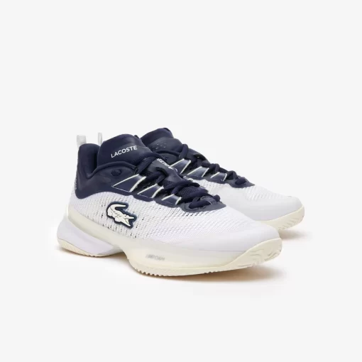 Lacoste Tennis>Damen Ag-Lt23 Tennis Schuhe Ultra Fur Sandplatz White / Navy 042