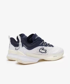 Lacoste Tennis>Damen Ag-Lt23 Tennis Schuhe Ultra Fur Sandplatz White / Navy 042