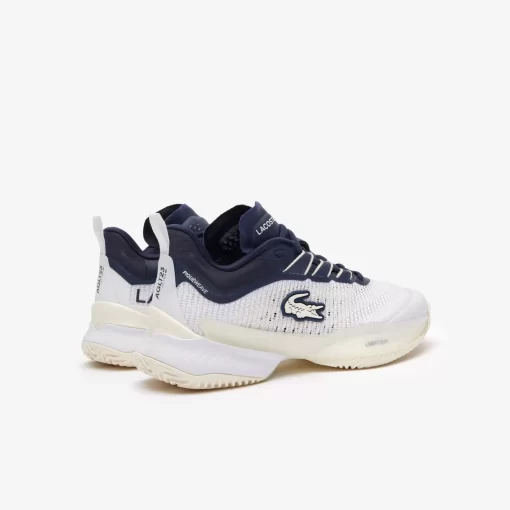 Lacoste Tennis>Damen Ag-Lt23 Tennis Schuhe Ultra Fur Sandplatz White / Navy 042