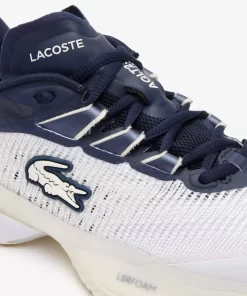 Lacoste Tennis>Damen Ag-Lt23 Tennis Schuhe Ultra Fur Sandplatz White / Navy 042