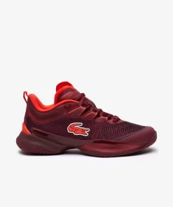 Lacoste Tennis>Damen Ag-Lt23 Ultra Sneakers Aus Textil Burgundy/Orange Bg8