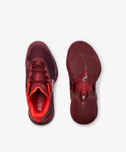 Lacoste Tennis>Damen Ag-Lt23 Ultra Sneakers Aus Textil Burgundy/Orange Bg8