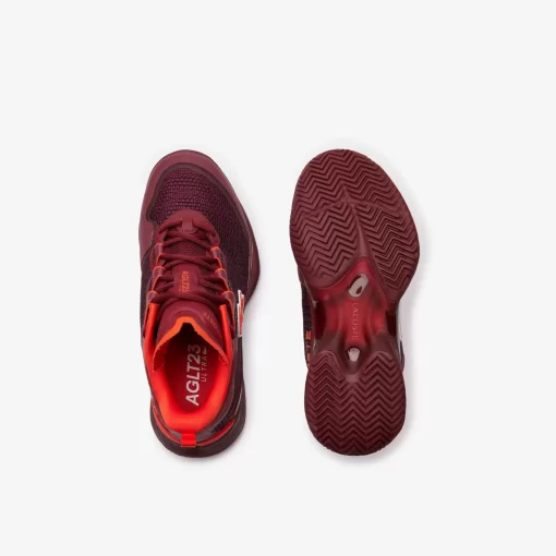 Lacoste Tennis>Damen Ag-Lt23 Ultra Sneakers Aus Textil Burgundy/Orange Bg8