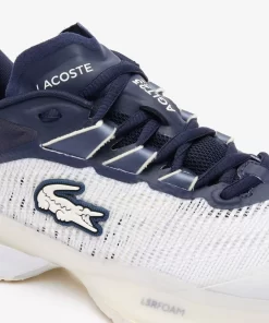 Lacoste Tennis>Damen Ag-Lt23 Ultra Sneakers Aus Textil White / Navy 042