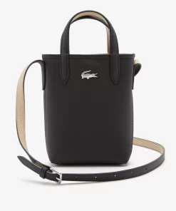 Lacoste Crossbody Taschen>Damen Anna Umhangetasche Aus Petit Pique, Wendbar Noir Krema A91