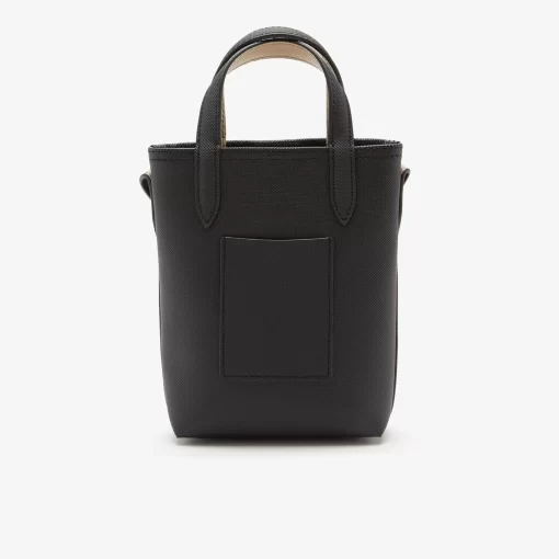 Lacoste Crossbody Taschen>Damen Anna Umhangetasche Aus Petit Pique, Wendbar Noir Krema A91